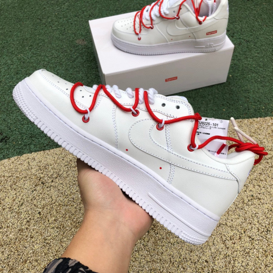 Supreme x Nike Air Force 1 Low White Red