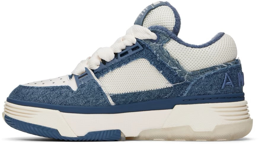 AMIRI indigo & White Vintage Denim MA-1 Sneakers