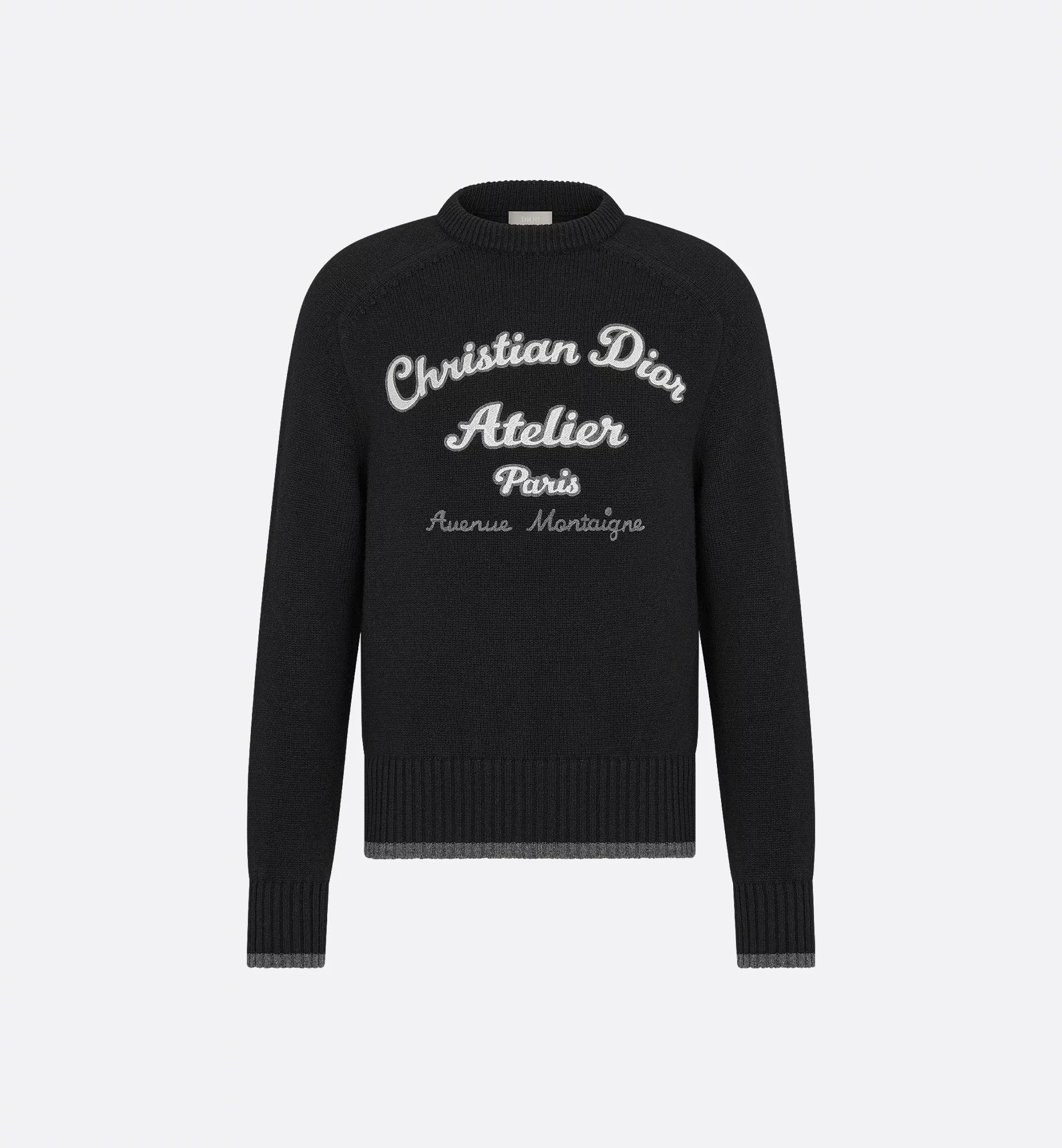 Christian Dior Atelier Sweater Black Wool Jersey