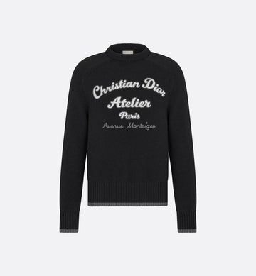 Christian Dior Atelier Sweater Black Wool Jersey