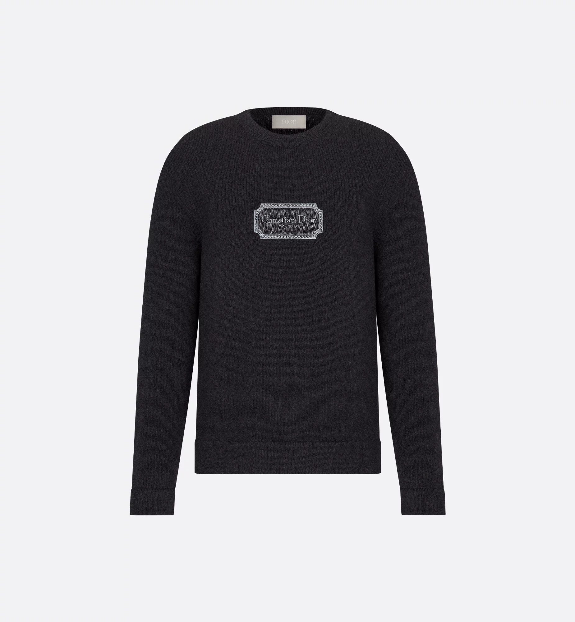 Christian Dior Couture Sweater Black Cashmere Jersey