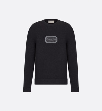 Christian Dior Couture Sweater Black Cashmere Jersey