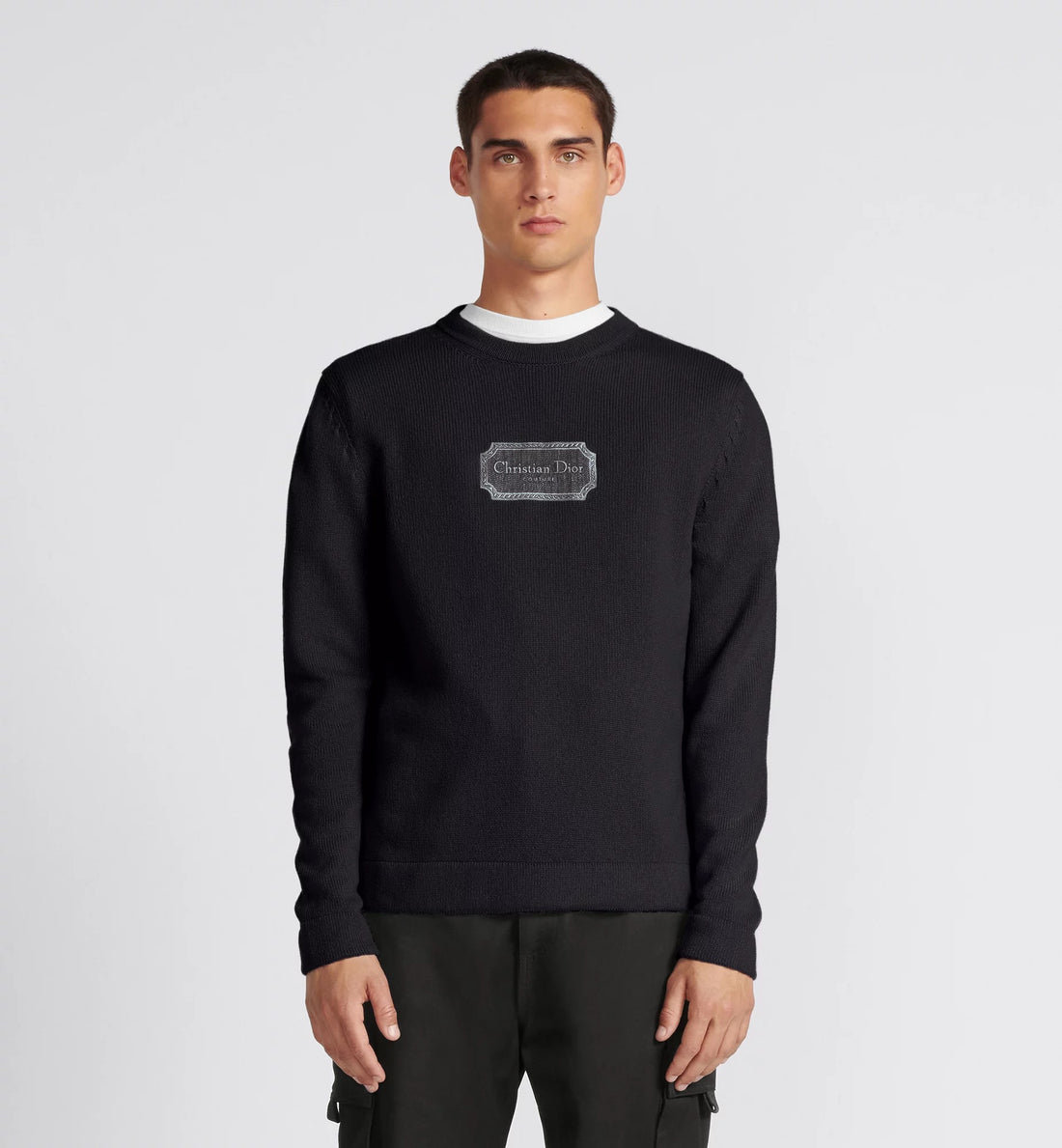 Christian Dior Couture Sweater Black Cashmere Jersey